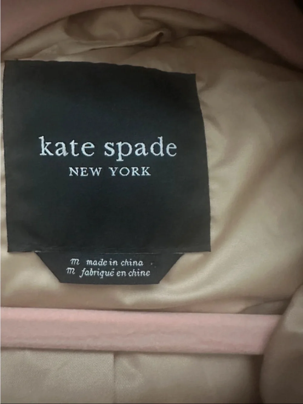 kate spade Quilted Satin Vest in Taupe with Gold Hardware